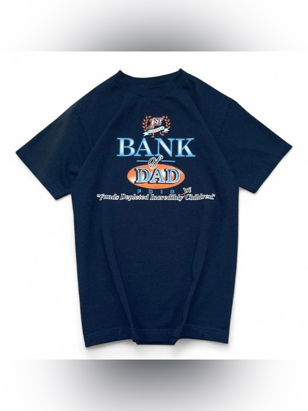 Retro ‘Bank of dad’ comic t-shirt